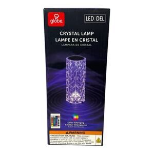 NEW Globe Multi-Color Crystal Lamp LED remote USB